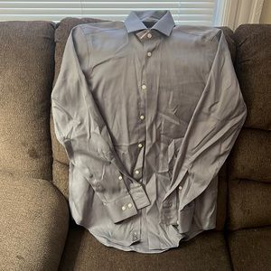 Calvin Klein slim fit gray dress shirt